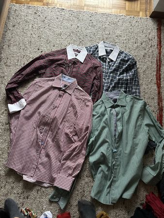 4 Herrenhemden kariert Gr. S/M H&M Yves Gerard