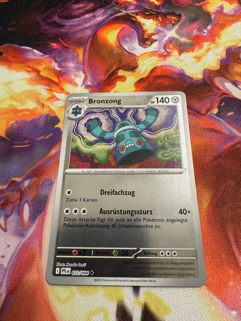 Pokémon Carte collezionabili: Bronzong (PFL 072) / Reverse Holo / Fatale Flammen – Nuovo (secondo la descrizione) da Bülach venduto da CherryBlu