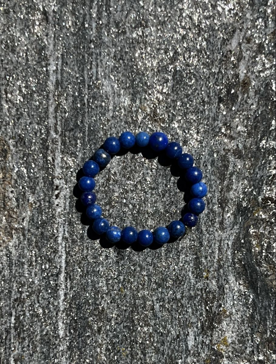 Anelli: Elastischer Fingerring aus Lapislazuli – Usato da Uettligen venduto da aeraes