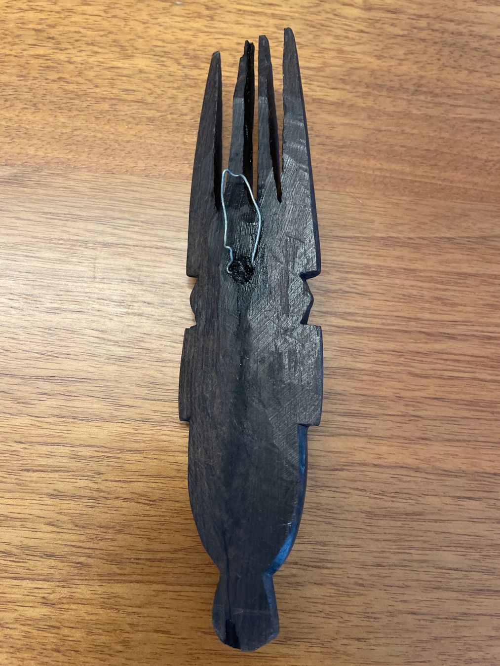 Internationale Kunst: Afrikanische Ebenholz Maske Senegal Semainier Wanddeko 16cm – Gebraucht aus Wettswil von mar_n62n 1