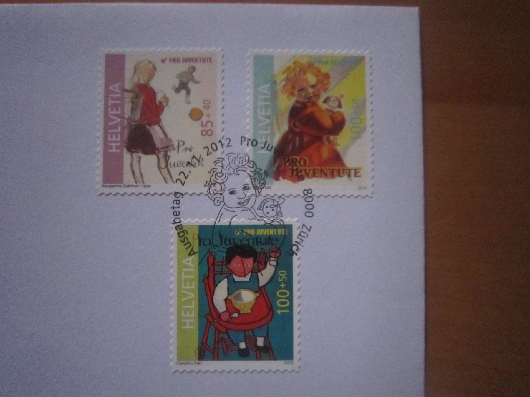 Alle Briefmarken: PJ 2012 FDC – Gebraucht aus Gordola von Polentaefung 1
