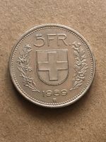 5 Fr. 1989 mit vertiefter Randschrift