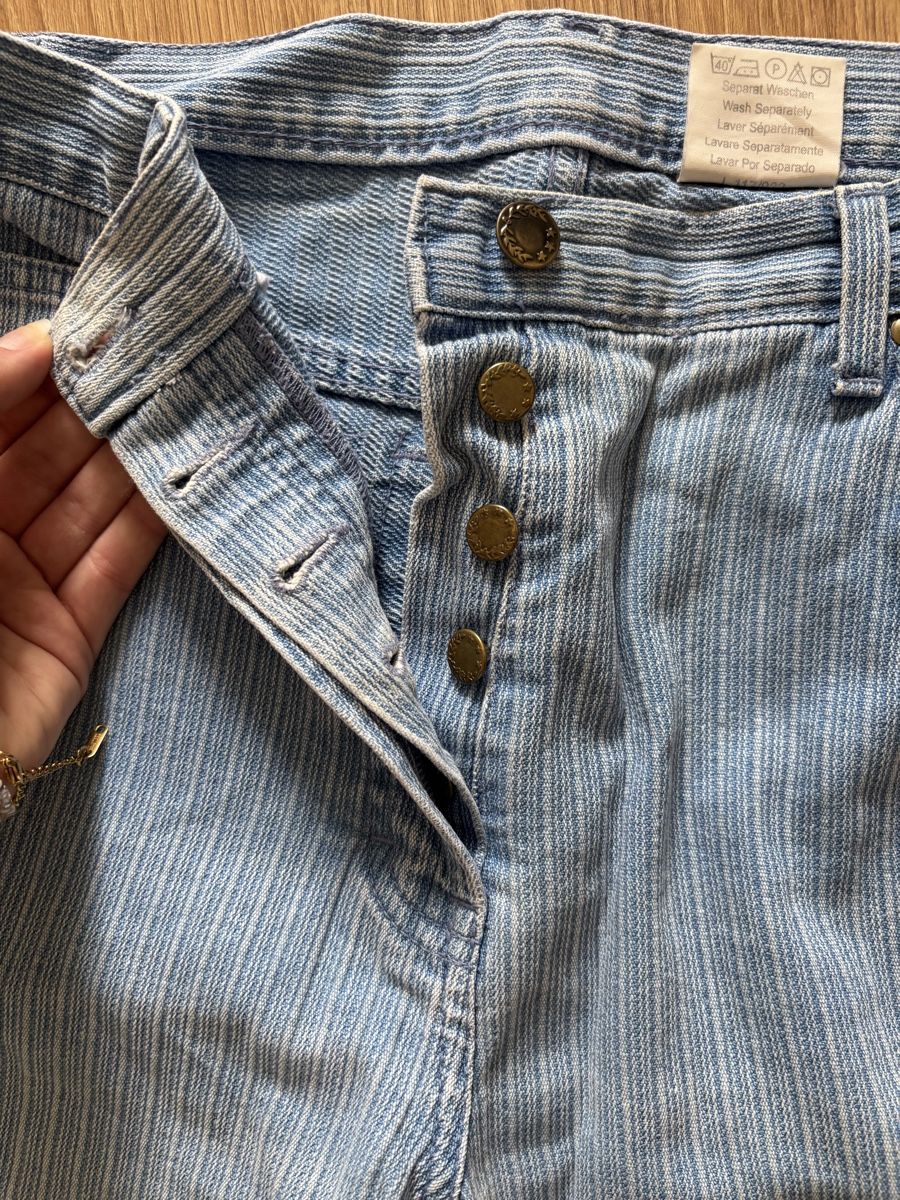 Jeans: Gestreifte Jeans, Gr. 38, – Nuovo (secondo la descrizione) da Solothurn venduto da amelie.br 4