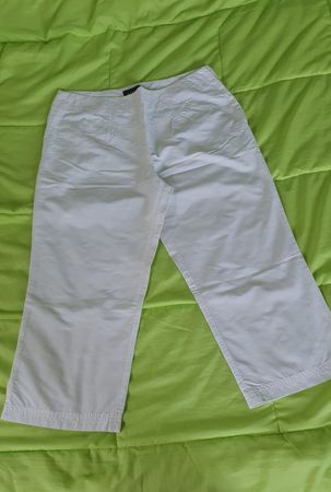 Nadia Nardi 3/4 Hose, Stretch, Grösse 36, weiss