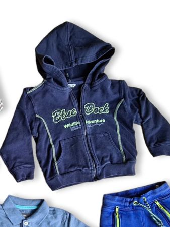 Blaue Sweatjacke "Blue Dock" Grösse 92/98