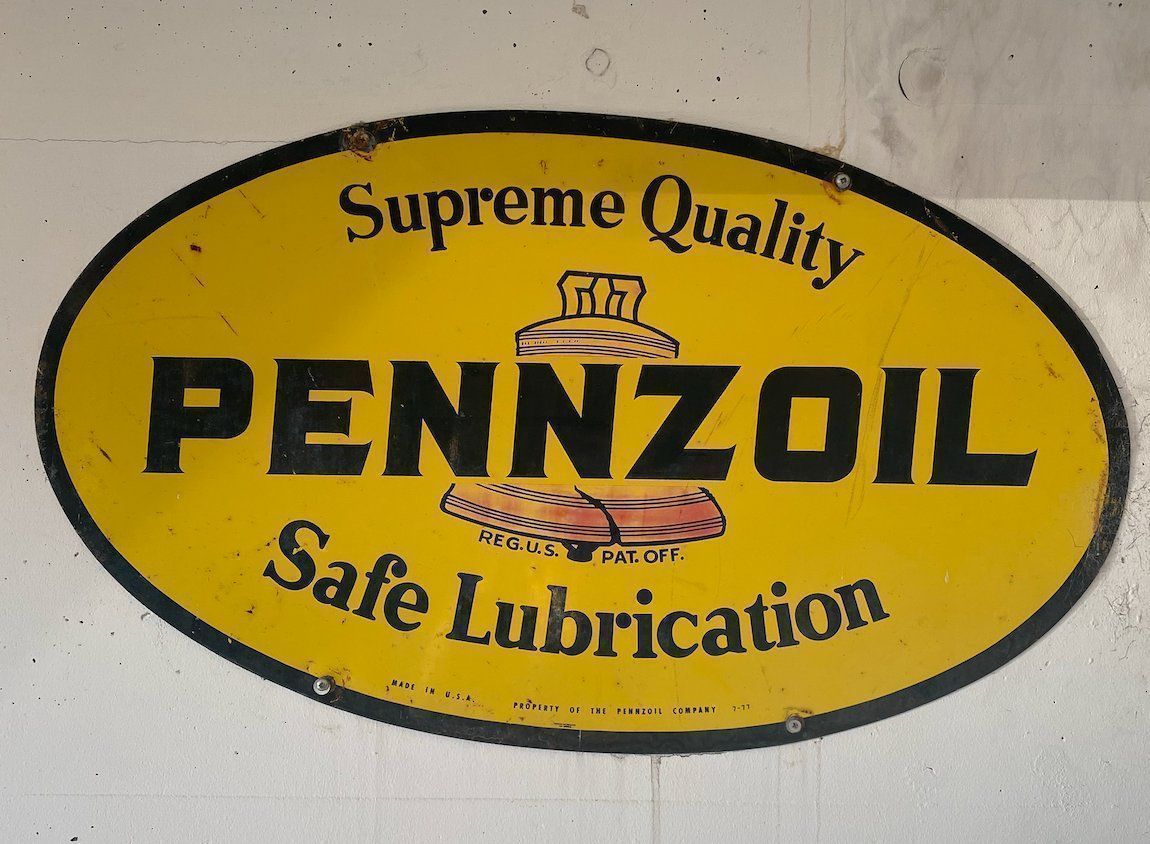 Insegne: Pennzoil alte Werbetafel – Usato da Dagmersellen venduto da Arcticsnow2017