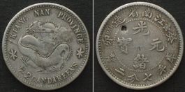 CHINA - KIANGNAN 10 Cents Guimao year (1903) Silber ss