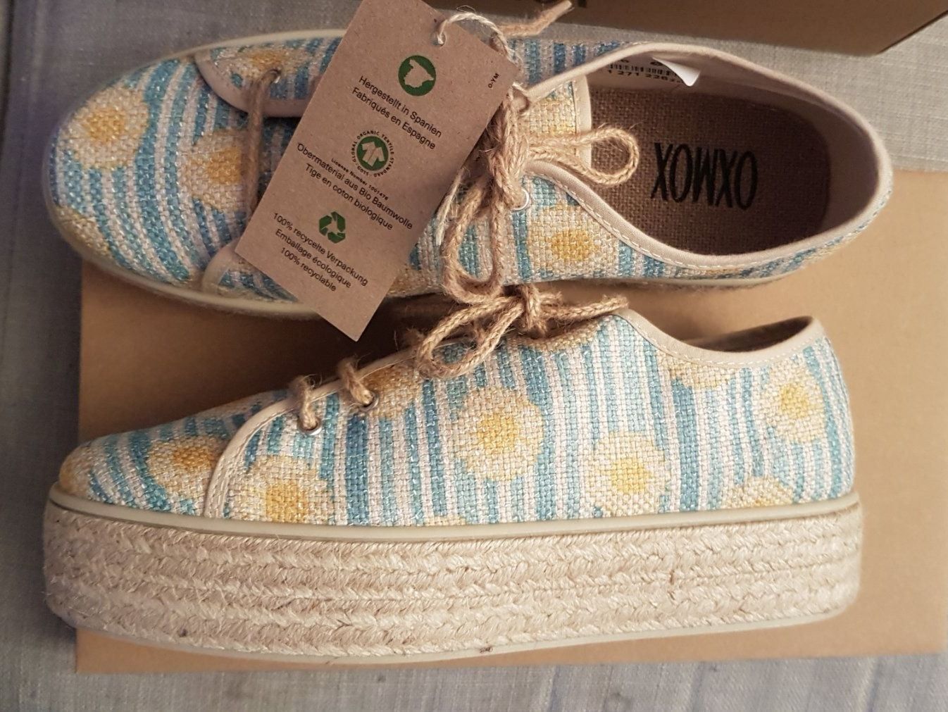 Scarpe da donna: Beiger Stoffsneaker mit Plateausohle – Nuovo e nell'imballaggio originale da Oberengstringen venduto da Sheera7 2