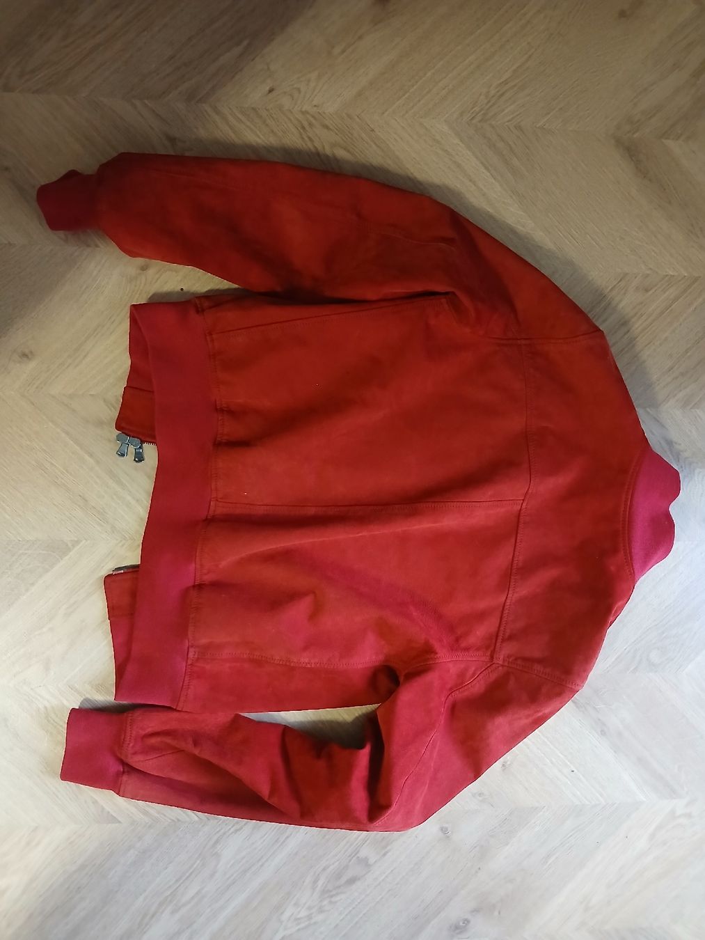 Giacche: Orciani Leather Velour Red Bomber Jacket IT 44 – Nuovo (secondo la descrizione) da Wil SG venduto da tre_g2l7 7
