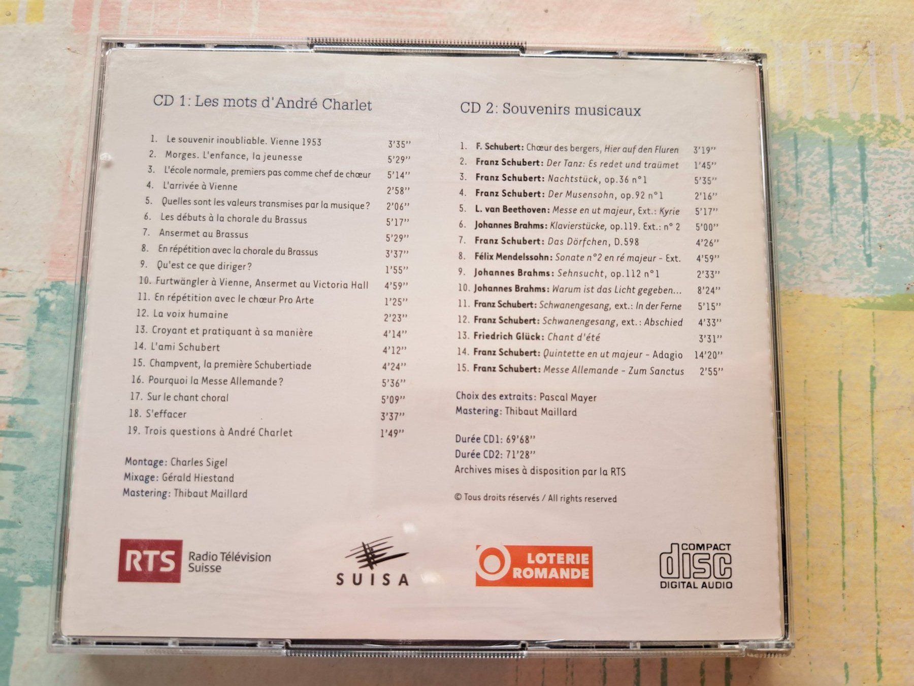 CDs: Cd Schubert chez les Romands  – D'occasion à Pully par bro_n52j 1