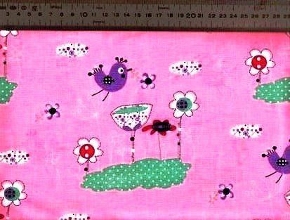 Tessuti: Baumwollstoff 50 x 70 cm Vögeli Blumen – Nuovo (secondo la descrizione) da Basel venduto da Happybaer 1