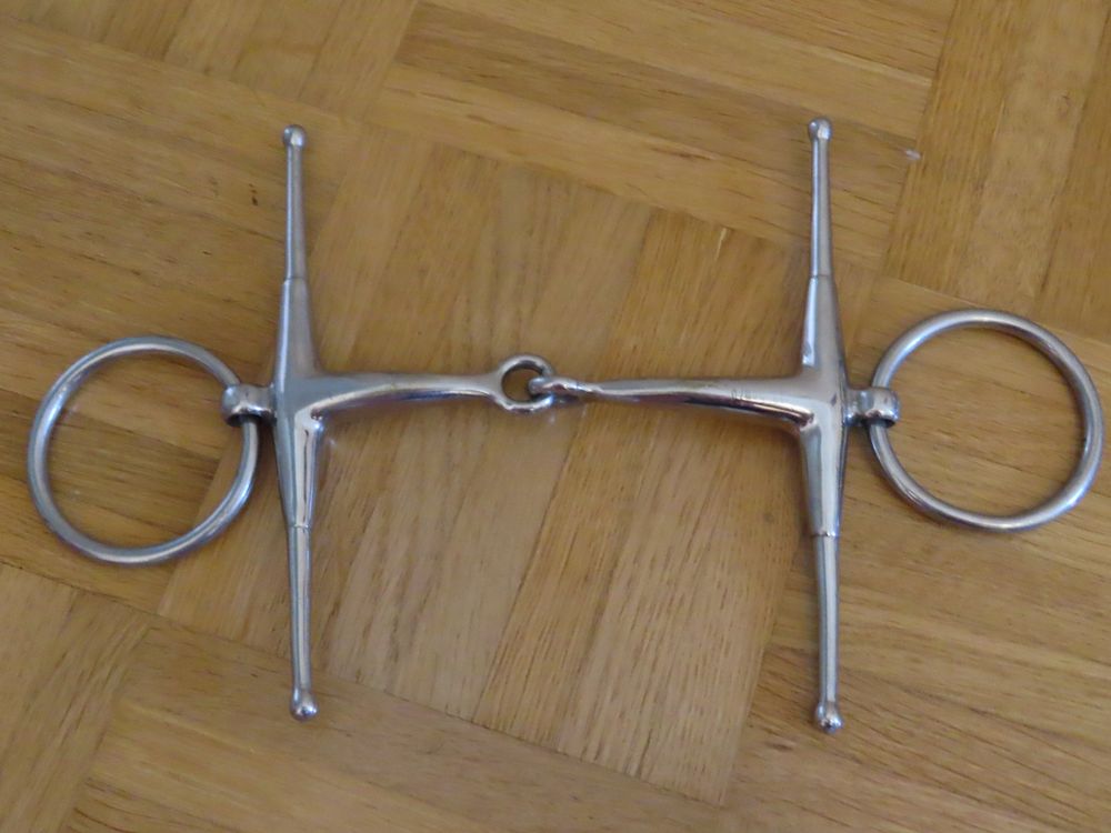Gebisse Wassertrense Einfach Gebrochen Edelstahl Massiv 11,5cm | ARBO-INOX