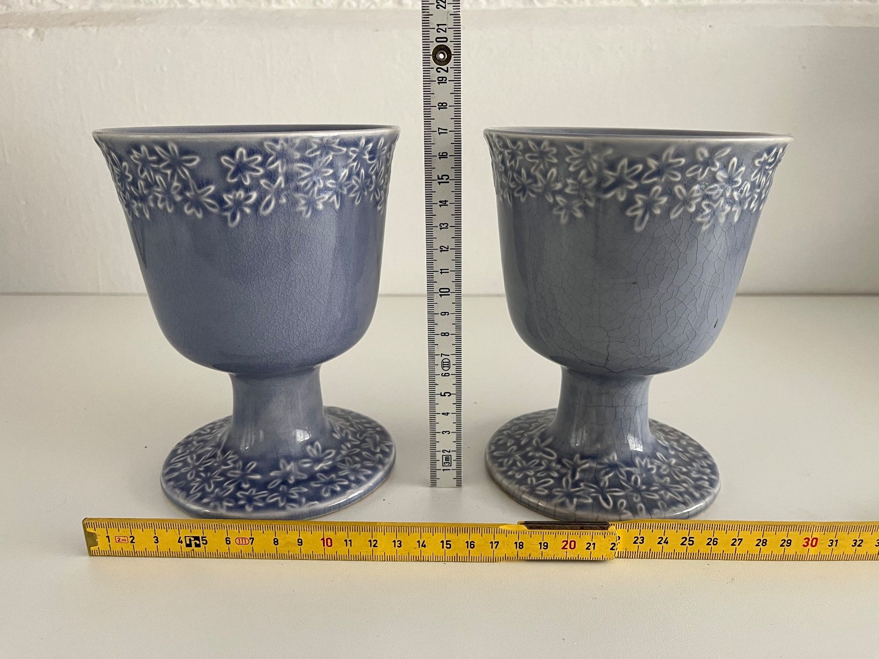 Tutte le decorazioni: 2Stk. Kelche aus Keramik, glasiert, lila – Usato da Wetzikon ZH venduto da seli03 7