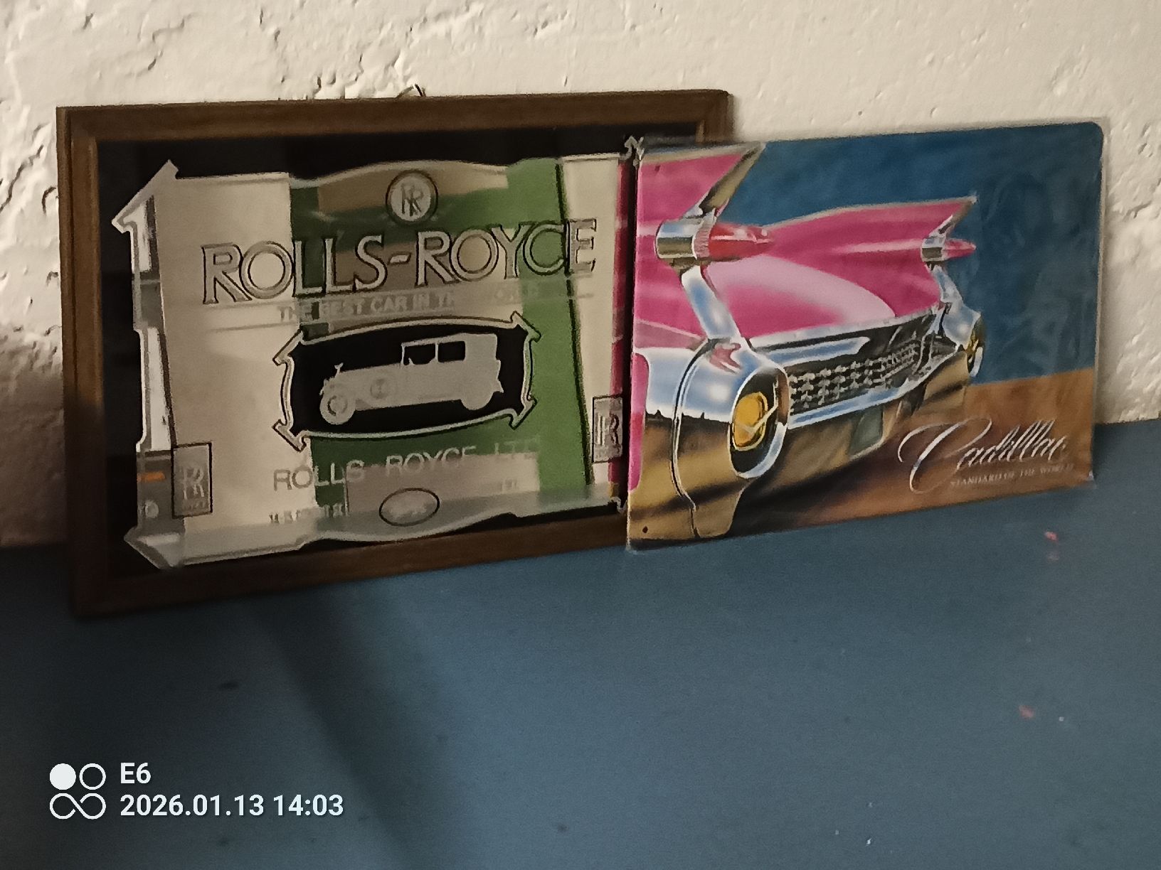 Specchi: 2 Artikel:Blechschild Cadillac/Spiegel Rolls-Royce – Usato da Zürich venduto da Mitzi6