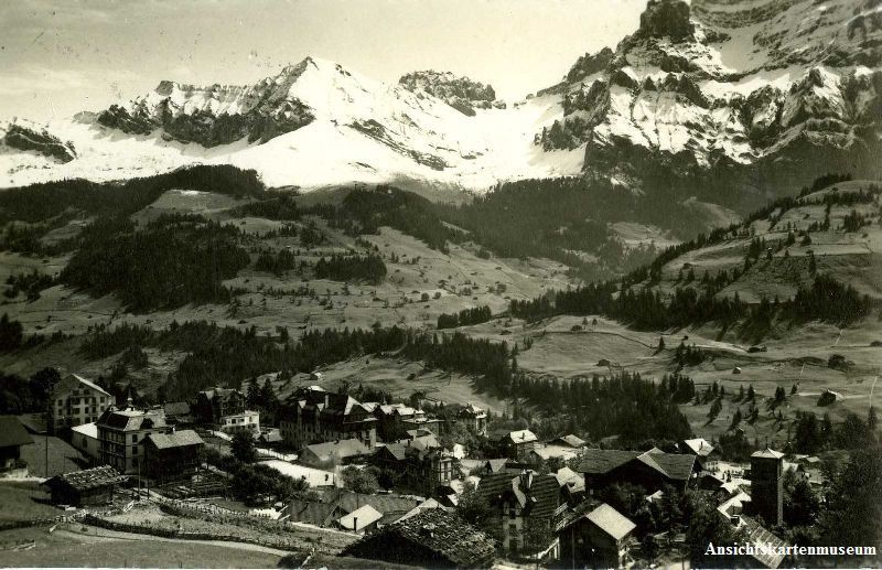 Cartoline postali: Adelboden - Dorf + 1931 TOP – Usato da Emmenbrücke venduto da teestube