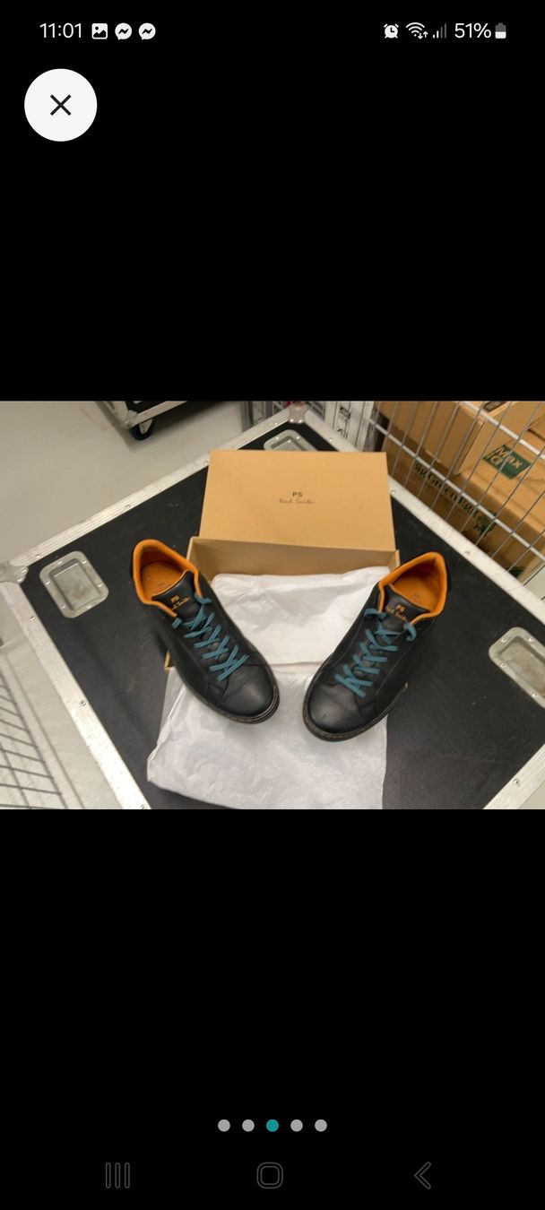 Paul Smith Scarpe da uomo: Snakers Paul Smith "Rex" en cuir noir neuves – Nuovo e nell'imballaggio originale da Genève venduto da Martinbng 2