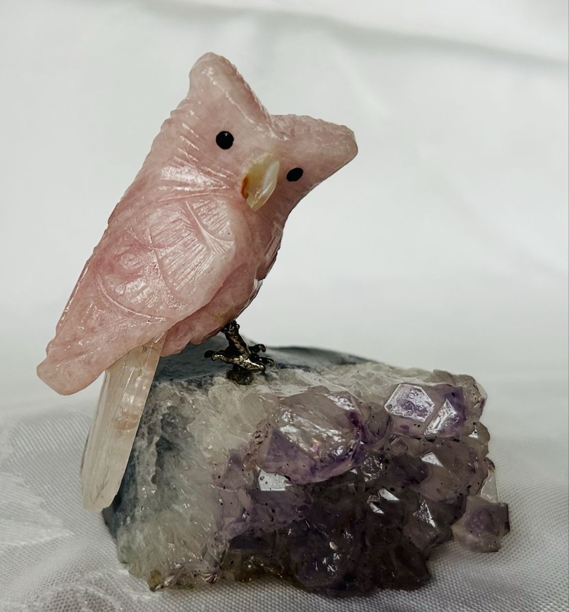 Statuette: 6 Eulen aus Naturstein – Usato da Lengnau AG venduto da Mefari 5