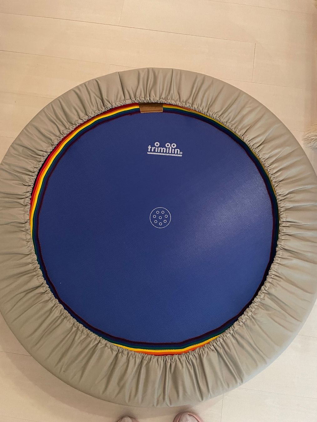 Trampolini: Trampolin ,TRIMILIN blau ,mit stange – Usato da Pfeffingen venduto da Purzzeli 3