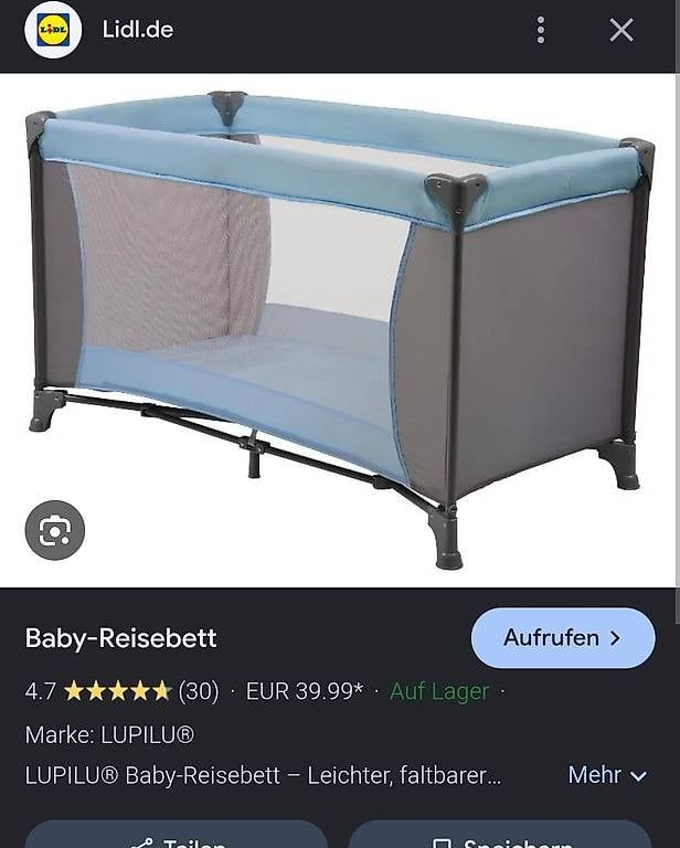 Lits: Reisebett Lupilu  – Neuf avec emballage d'origine à Müllheim Dorf par gab_z6f5