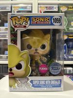 Funko Pop! Plus Super Sonic with Emeralds #1059, Flocked!