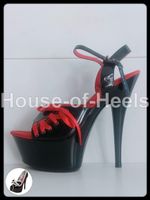 Escarpins Sandales Aneu 36 talon 15cm plateau 5cm simili cui