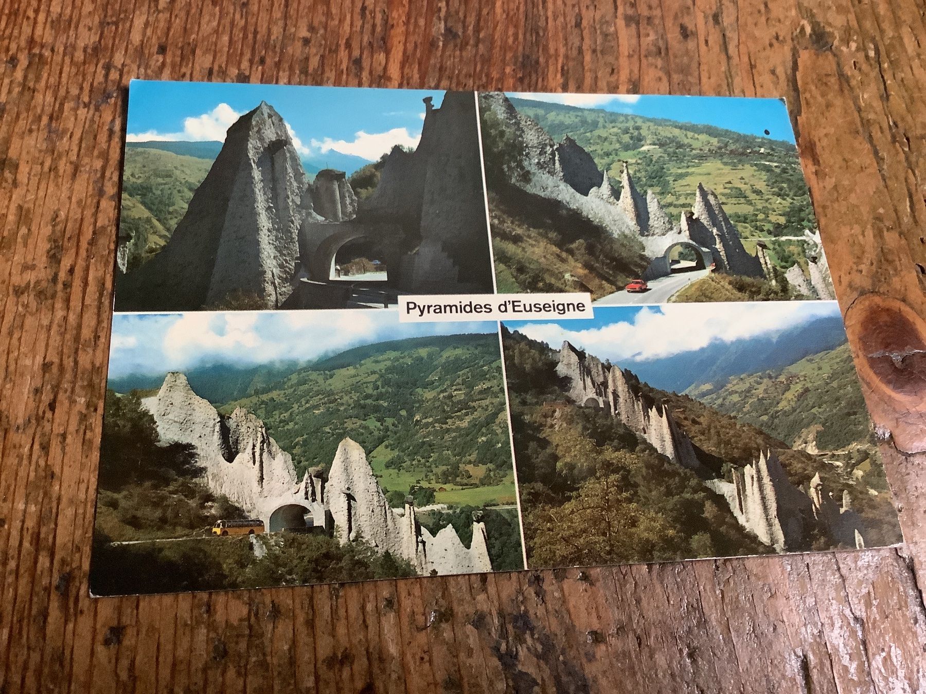 Cartoline postali: Alte Ansichtskarte: Pyramiden von Euseigne, Wallis! – Usato da Flaach venduto da Monisoldshop