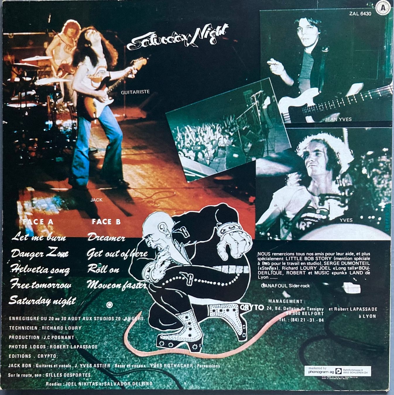 Dischi in vinile: GANAFOUL - SATURDAY NIGHT – Usato da Poliez-Pittet venduto da Newtown-Records 1