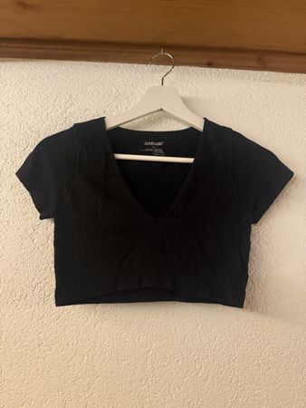 Crop Top Schwarz