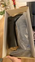 Bottes d'équitation élégantes en cuir noir, taille 35 neuve