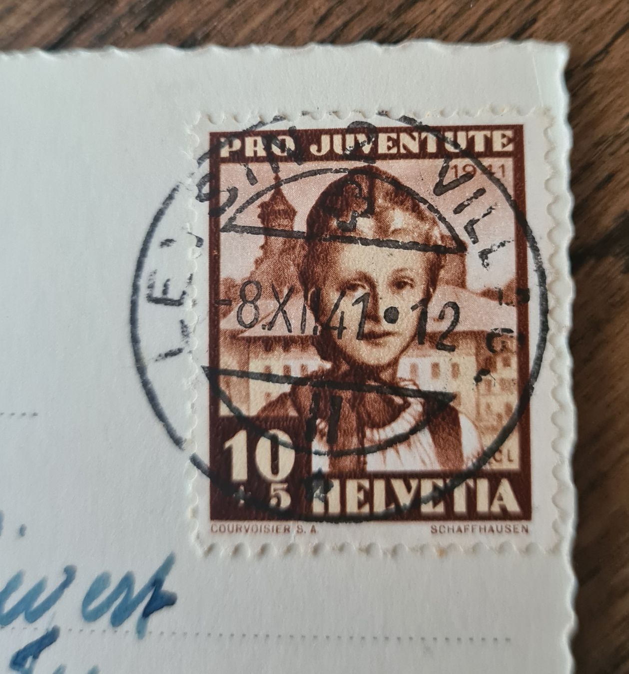 Cartoline postali: Hotel Mont Blanc, Leysin 1941 – Usato da Ebikon venduto da Donar50 1