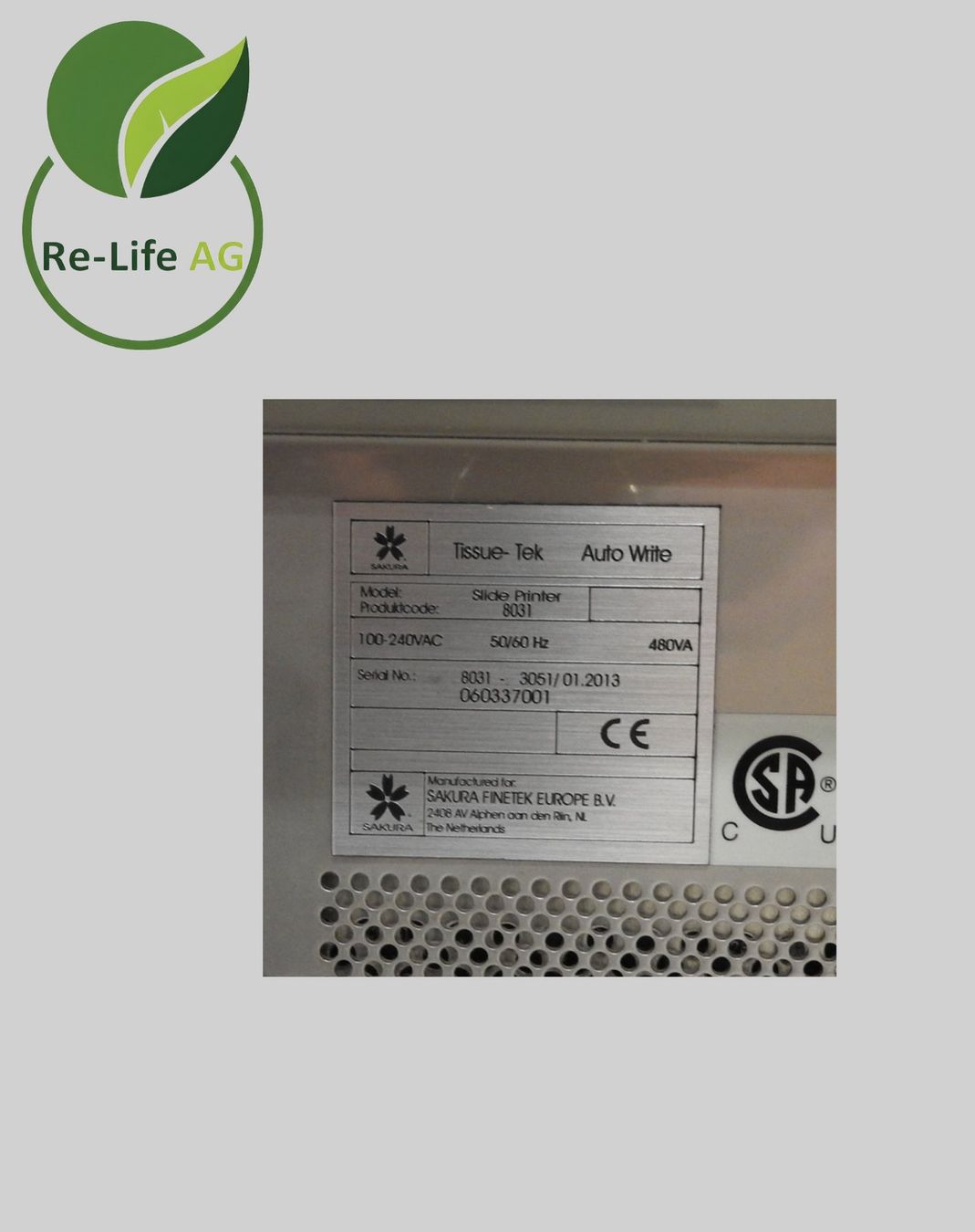 Toutes les machines: Sakura Tissue-Tek | Slide Printer 8031 | Slide Printer – D'occasion à Reinach BL par Re-LifeAG_Labor 6