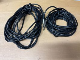 2x Klinkenkabel 6.3mm Mono 15m (X1240)