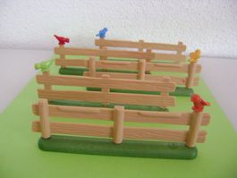 Playmobil - 5 verschiedene Zäune mit schmaler Grasfläche