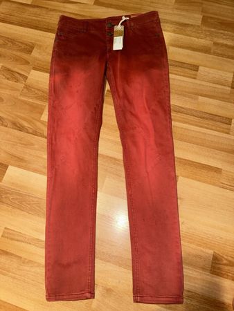 Timezone Damen Hose, Gr. 28/32, Rot NalaTZ SlimFit, Neu