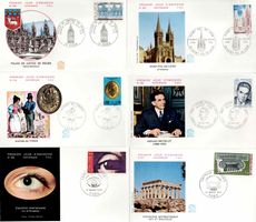6 Stück FDC Frankreich