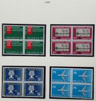 LOT 4 ER BLOCKS BRIEFMARKEN SCHWEIZ NEU