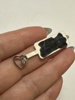 Cœur en or avec diamant 750