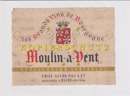 Etikette für Wein - Moulin-à-Vent /bd