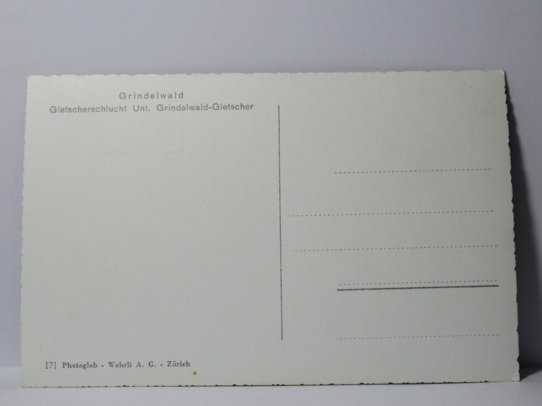 Cartes postales: Grindelwald , Gletscherschlucht – Neuf (Voir description) à Grenchen par Bluemchen1900 1