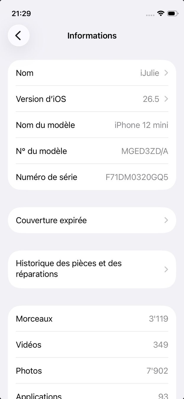 Apple Telefoni cellulari / Smartphones: iPhone 12 mini bleu 256 GB – Usato da Epalinges venduto da labozor 4