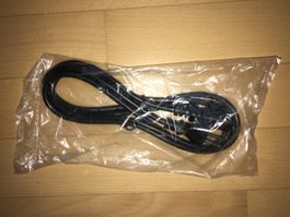 Geräte Stromkabel, schwarz, 2m, 2 Meter, black
