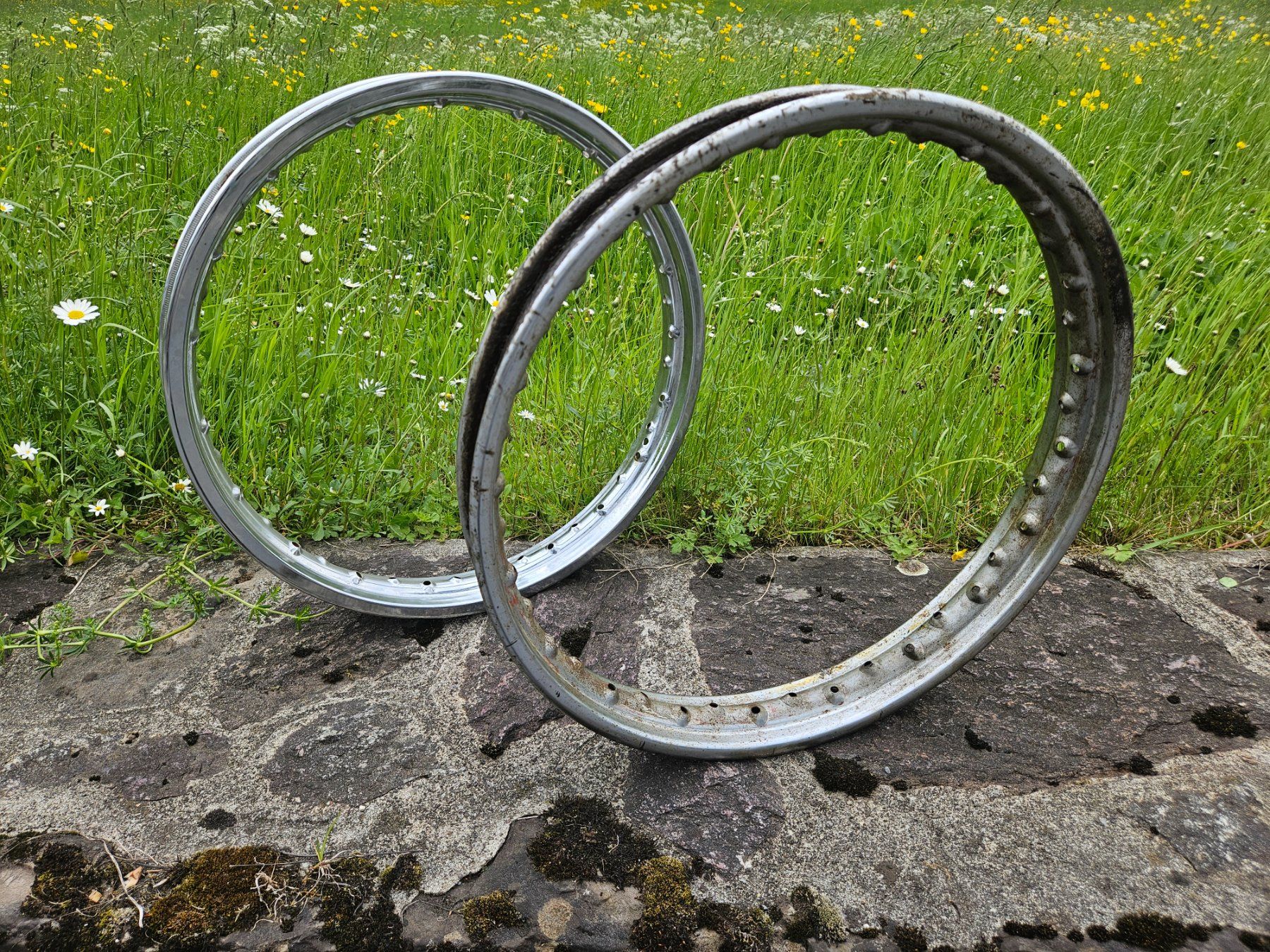 Cerchioni: Oldtimer Felgen Engländer Motorrad – Usato da Haslen GL venduto da elrockero