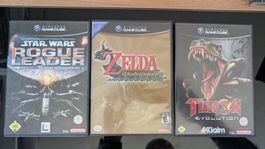Zelda Wind Waker, Star Wars Rogue Leader & Turok Evolution