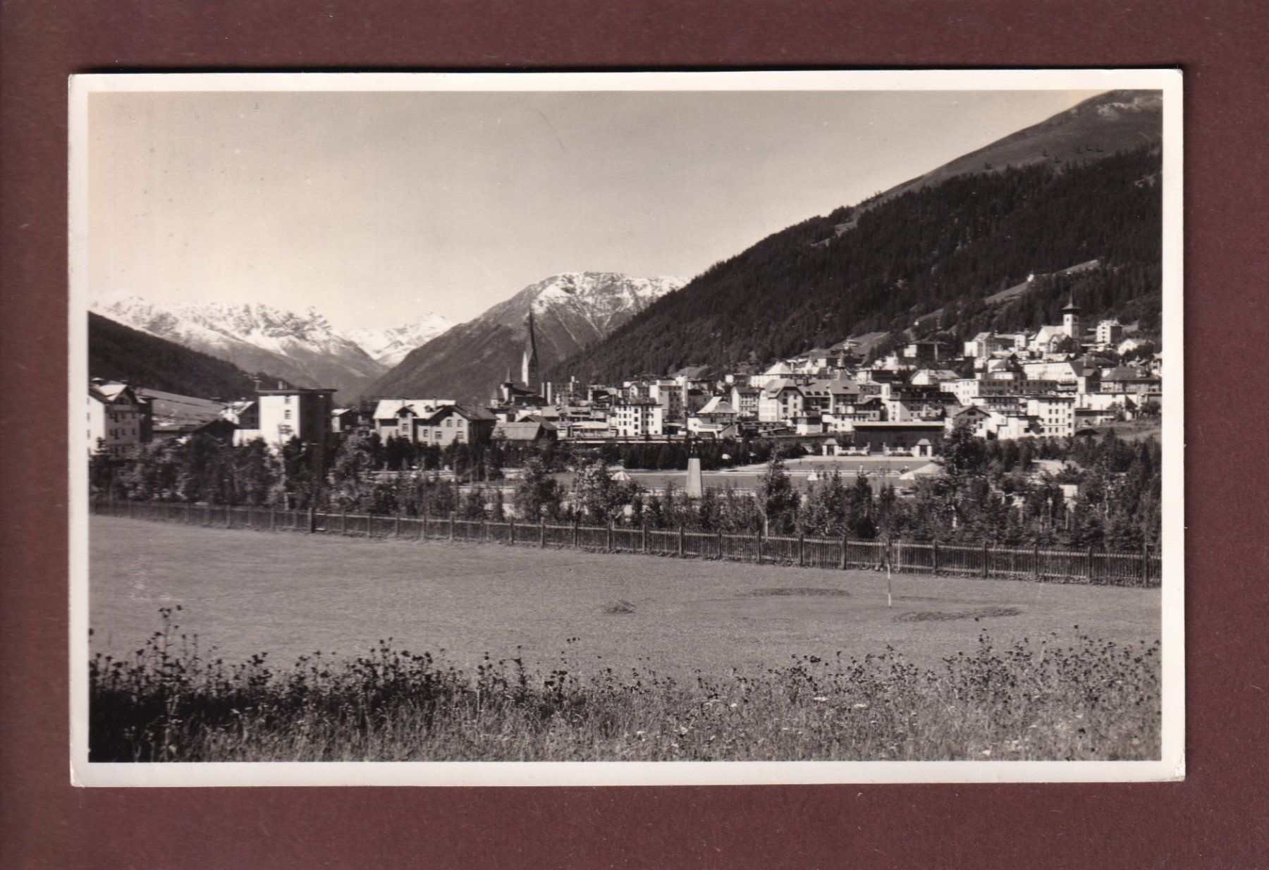 Cartoline postali: DAVOS-PLATZ - Tinzenhorn - 1938 – Usato da Pully venduto da nicecards