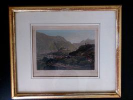 Vintage Stichbild Tessin 33x27cm