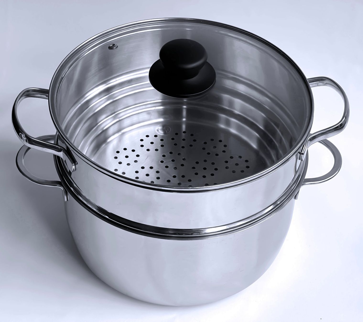 Töpfe: KOCHTOPF + Dampfeinsatz + Deckel*SET*ca. 4L***** – Gebraucht aus Dübendorf von Smisbox