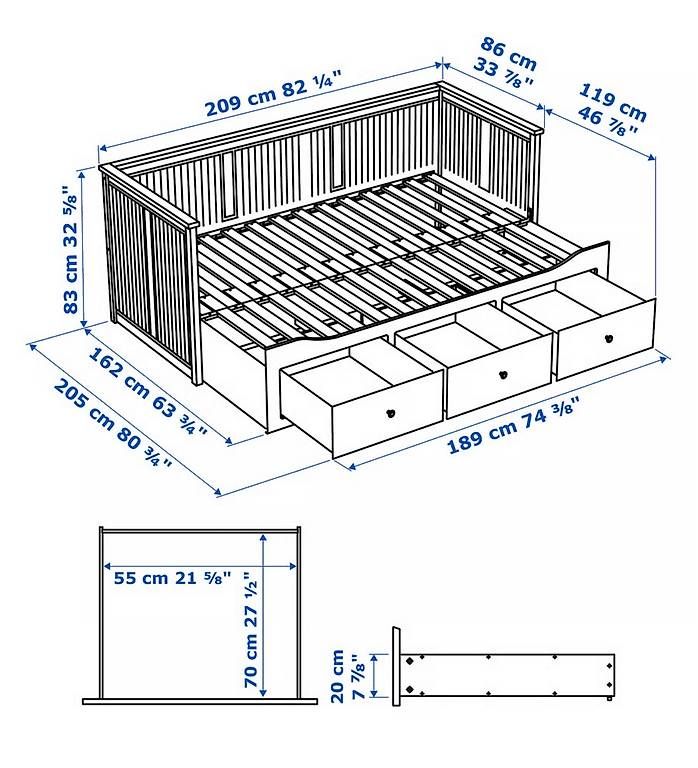 Ikea Lits: Lit banquette HEMNES IKEA – D'occasion à Genève par guner 4