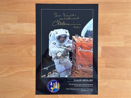 Autographe de Nicollier lors de la missions STS-103 - NASA