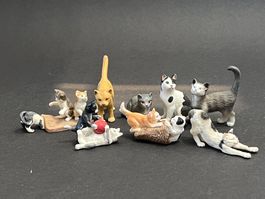 8 Schleich Katzen Katze Kätzchen