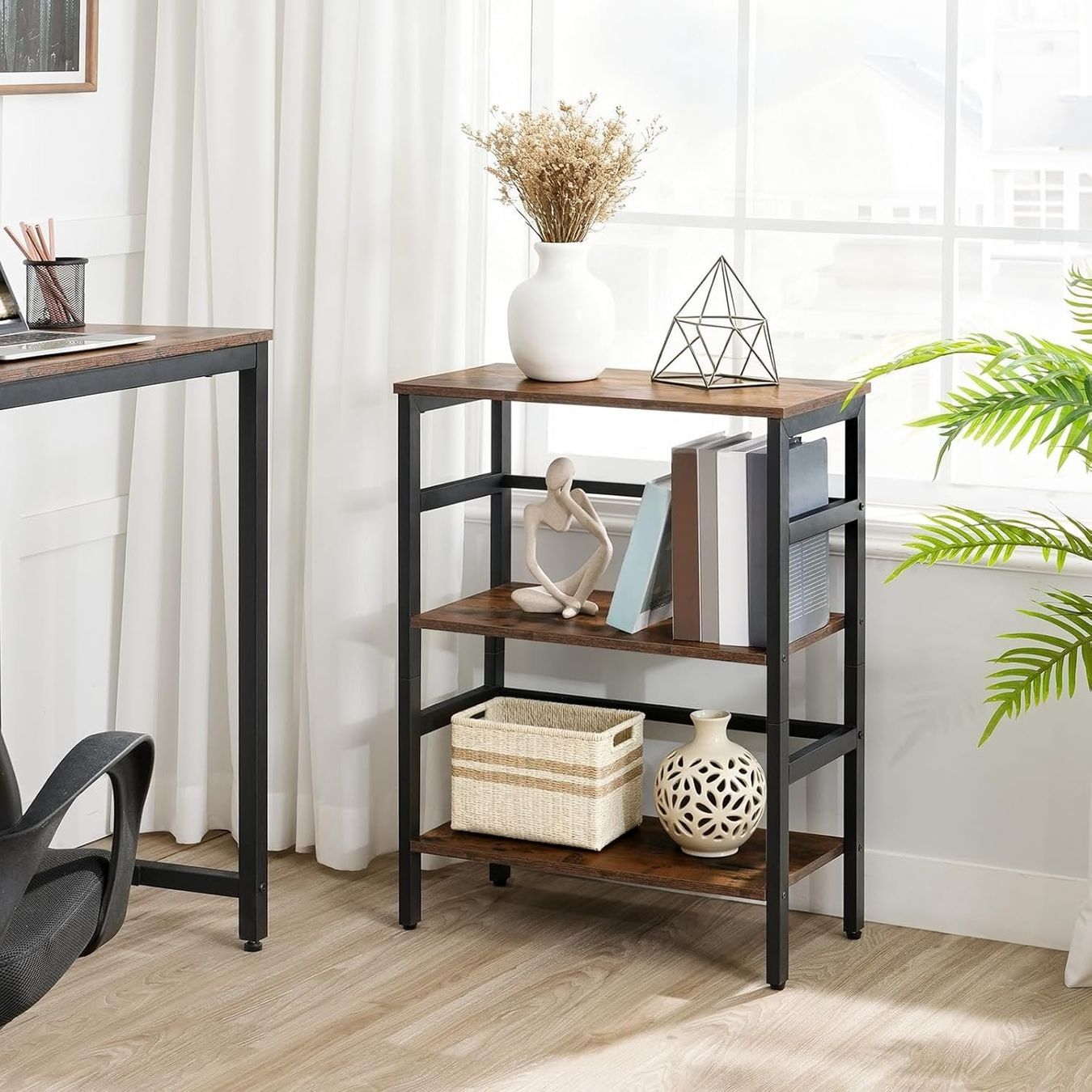 Scaffali: Leiterregal 3 Ebenen Metall Holz – Nuovo e nell'imballaggio originale da Nuglar venduto da SmartLiving24 3